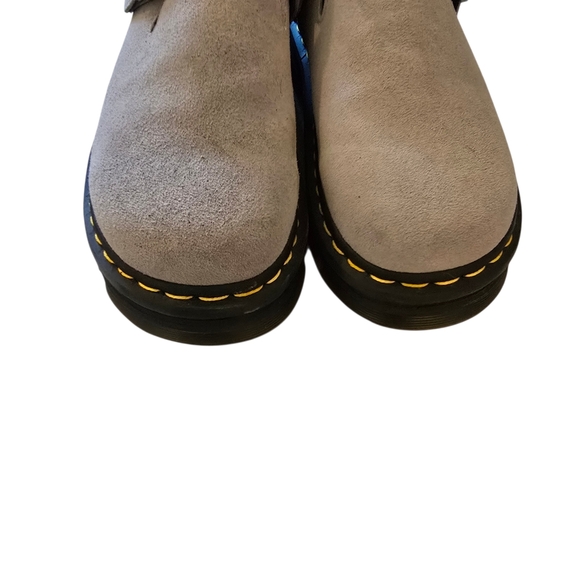 DR.MARTENS Zebzag Mule Gray Slip On Slides Leather - Picture 2 of 8